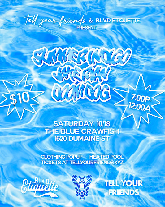 10/18: SUMMER INDIGO + JAKE RYAN + DOOM DOG