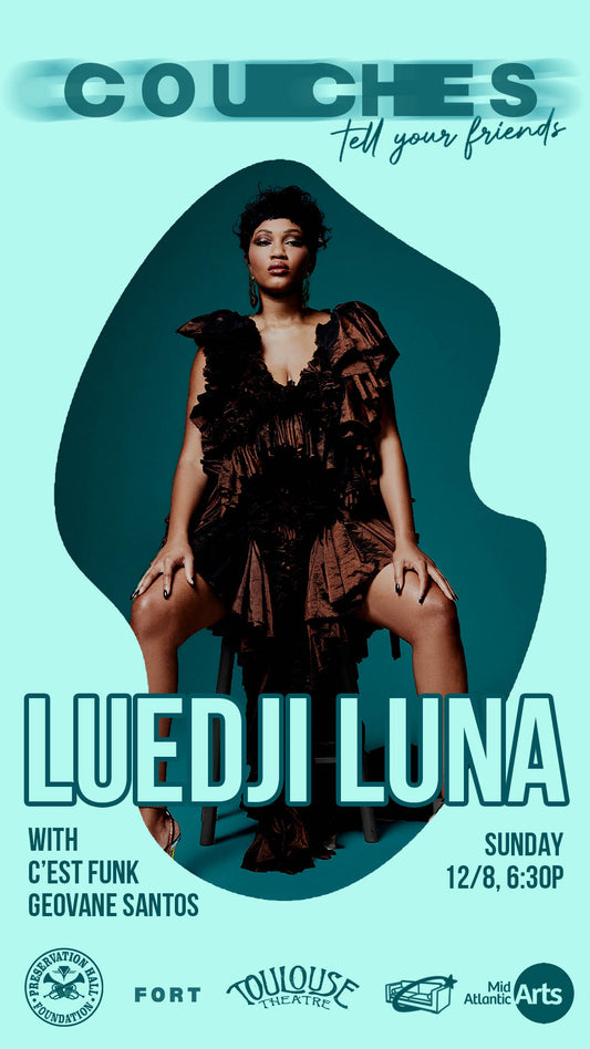 12/8: LUEDJI LUNA + C'EST FUNK + GEOVANE SANTOS at TOULOUSE THEATRE